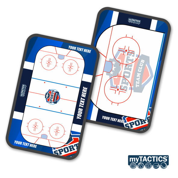 Taktiktafel-Set mit Trainingsplan in Weiß und Rot (myTACTICS, 2 Boards)