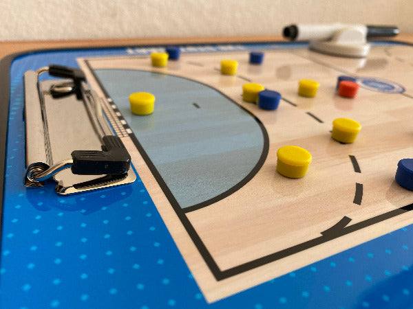 Notizklammer am Spielfeldrand, silbern
