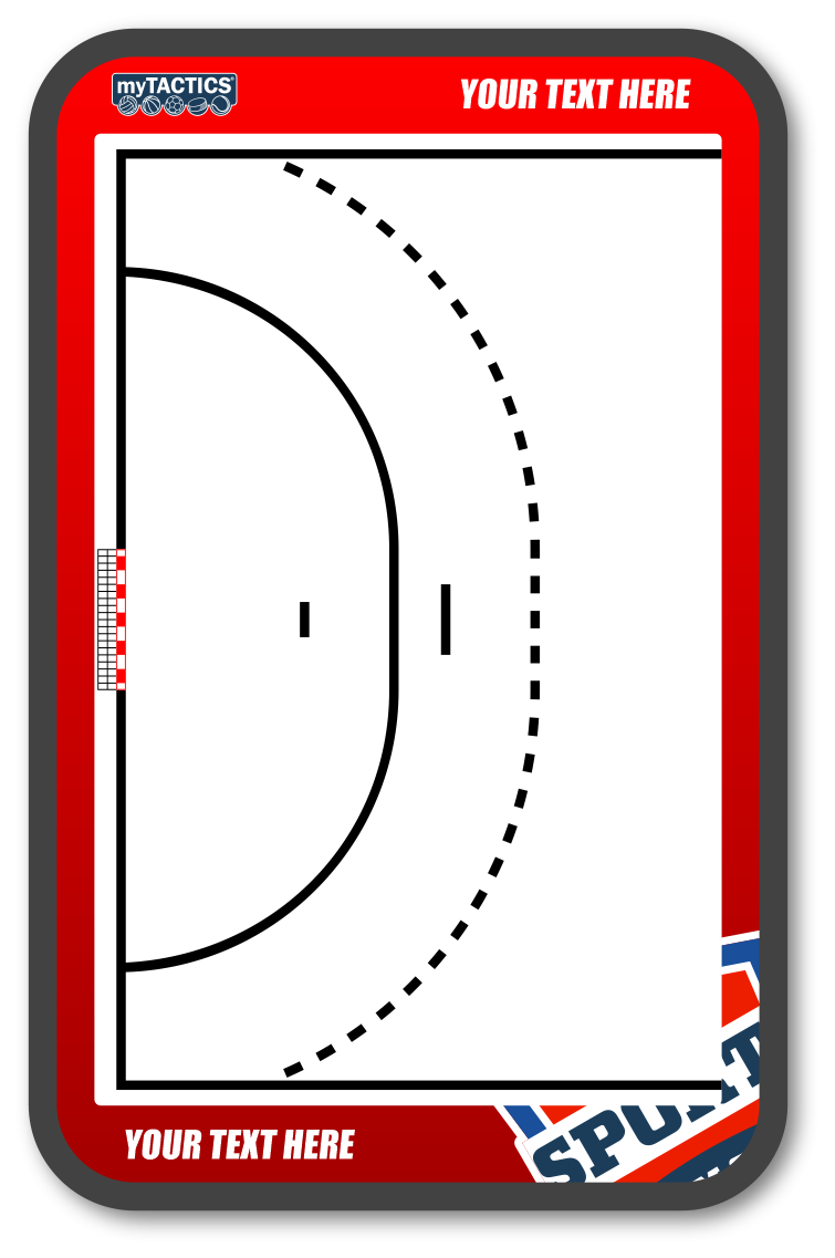 Pre-Designed Handball Coaching Board