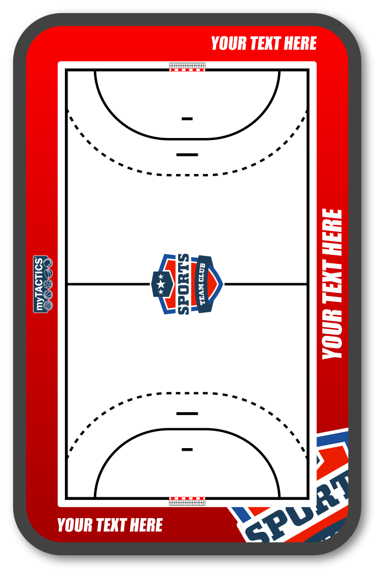 Pre-Designed Handball Coaching Board