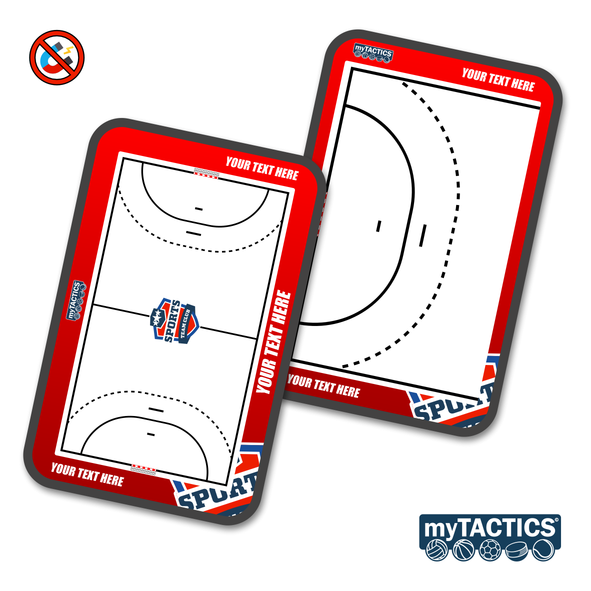 Pre-Designed Handball Coaching Board