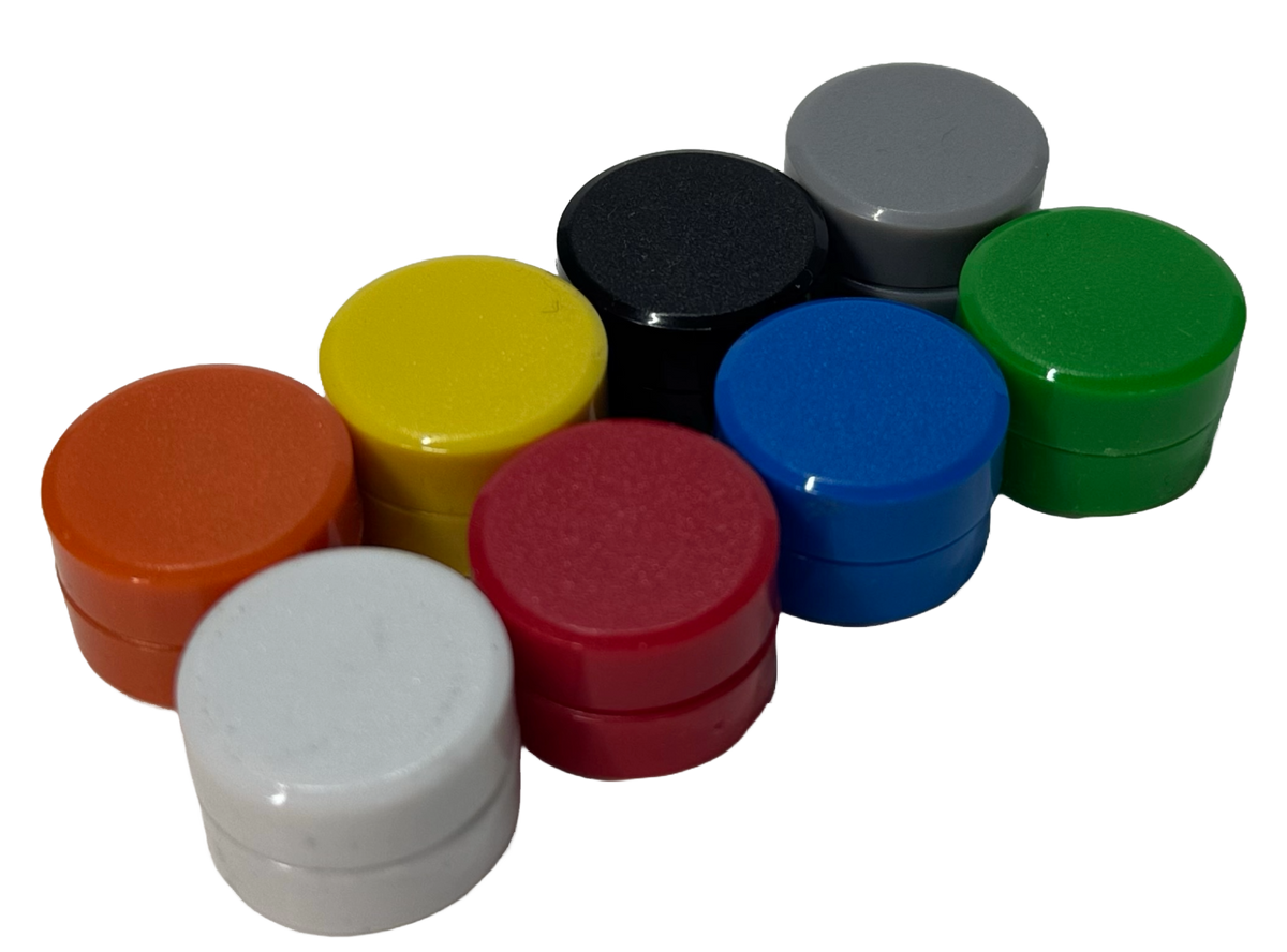 Set aus runden Magneten, bunt sortiert, 20 mm