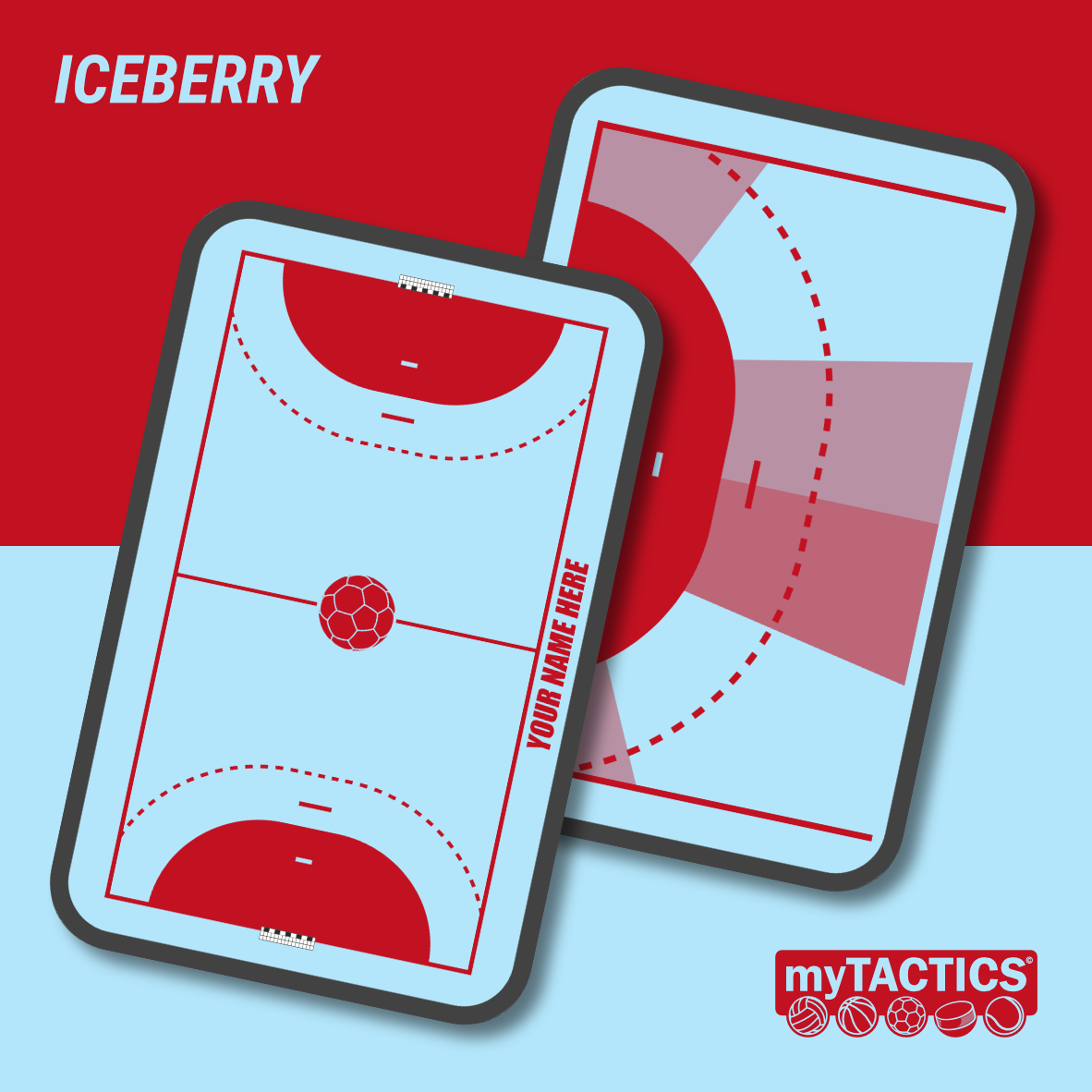 Pre-Designed Handball Coaching Board