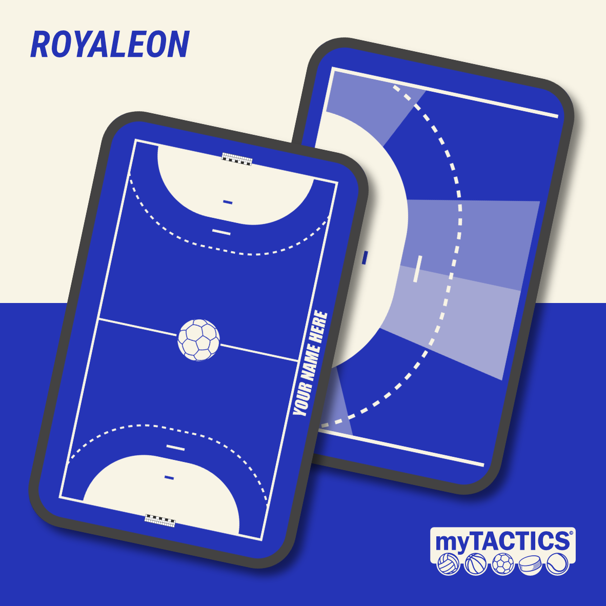 Pre-Designed Handball Coaching Board