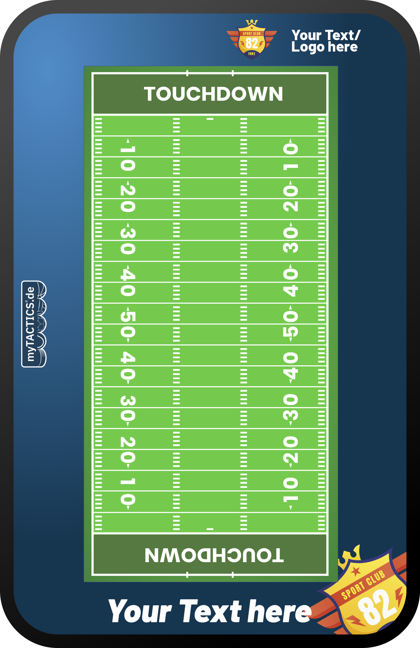 Tableau tactique de football américain