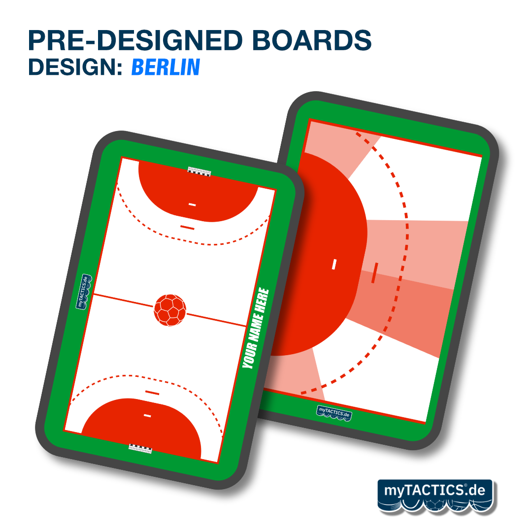 Pre-Designed Handball Coaching Board