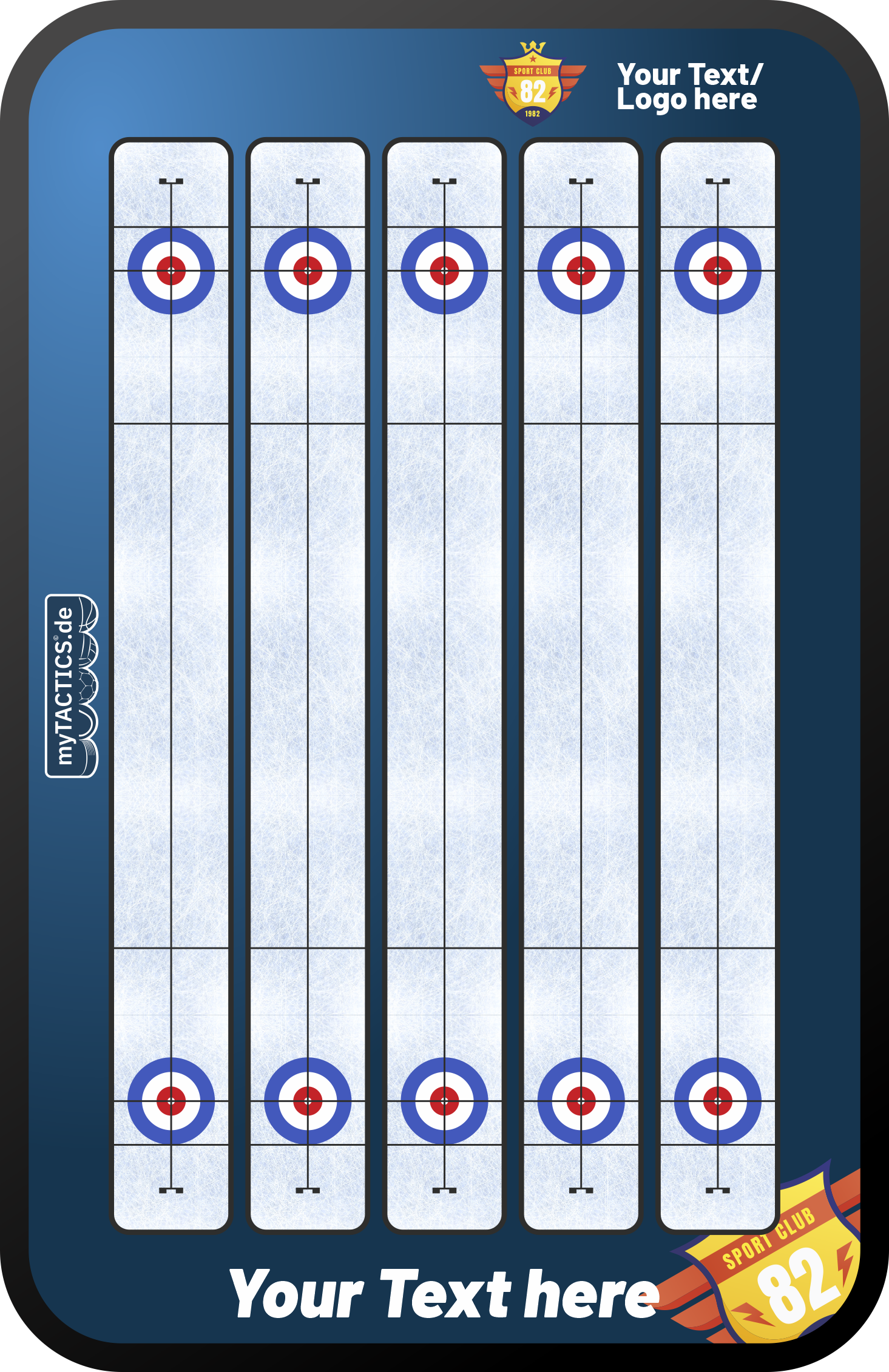 Curling tactics board