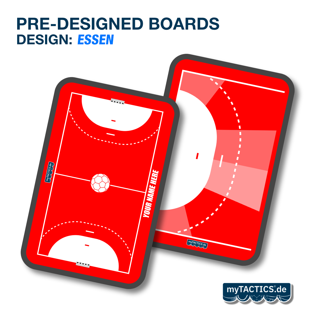 Pre-Designed Handball Coaching Board