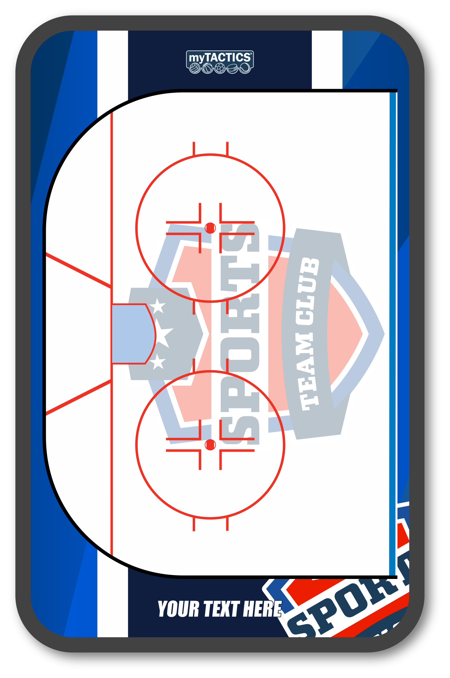 Tactics board ice hockey