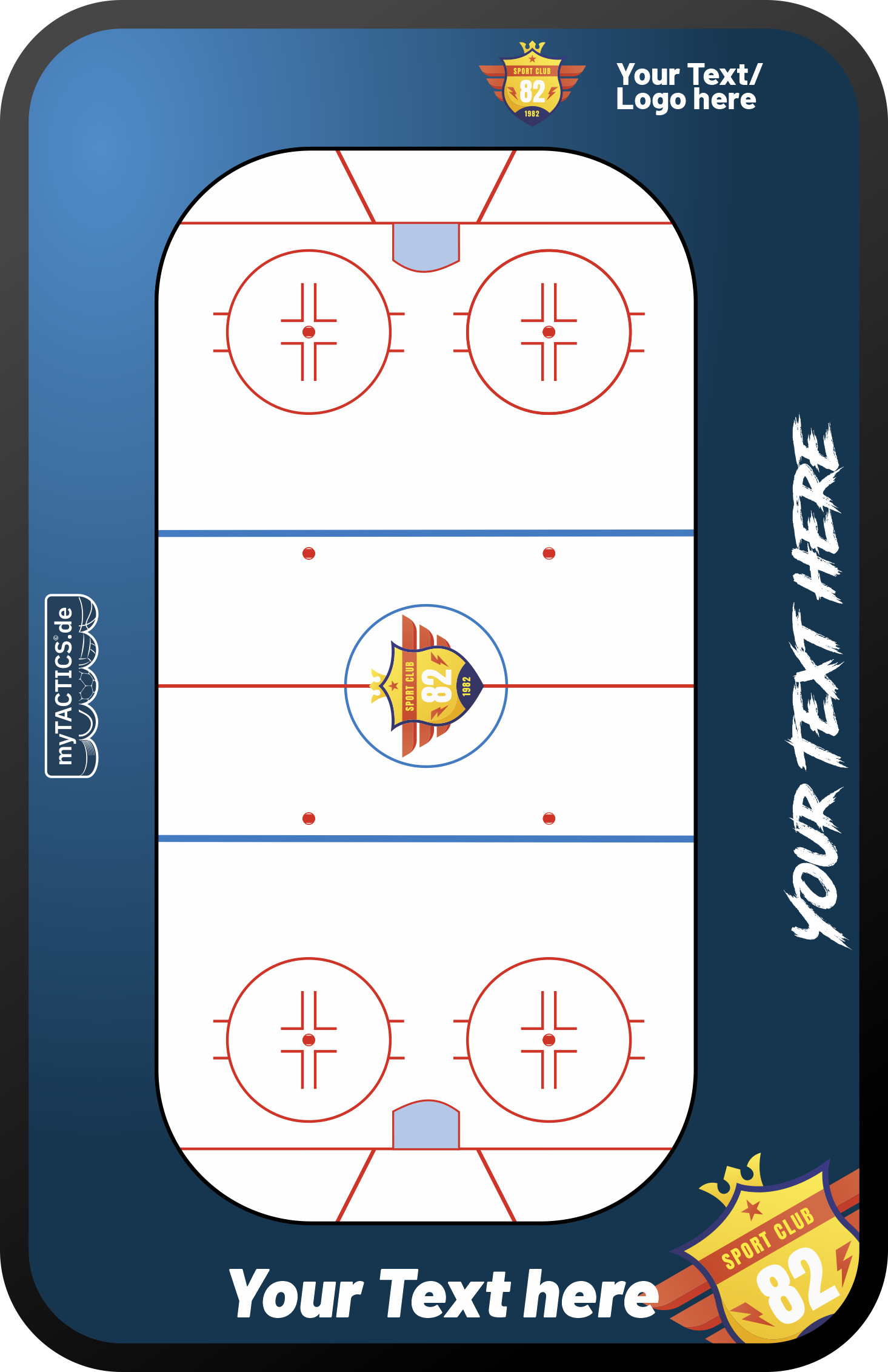 Tactics board ice hockey