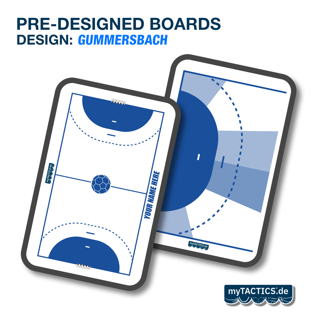 Pre-Designed Handball Coaching Board