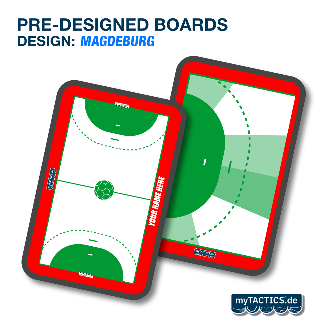 Pre-Designed Handball Coaching Board