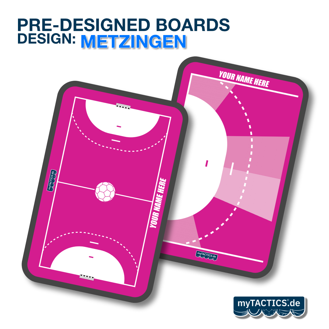 Pre-Designed Handball Coaching Board