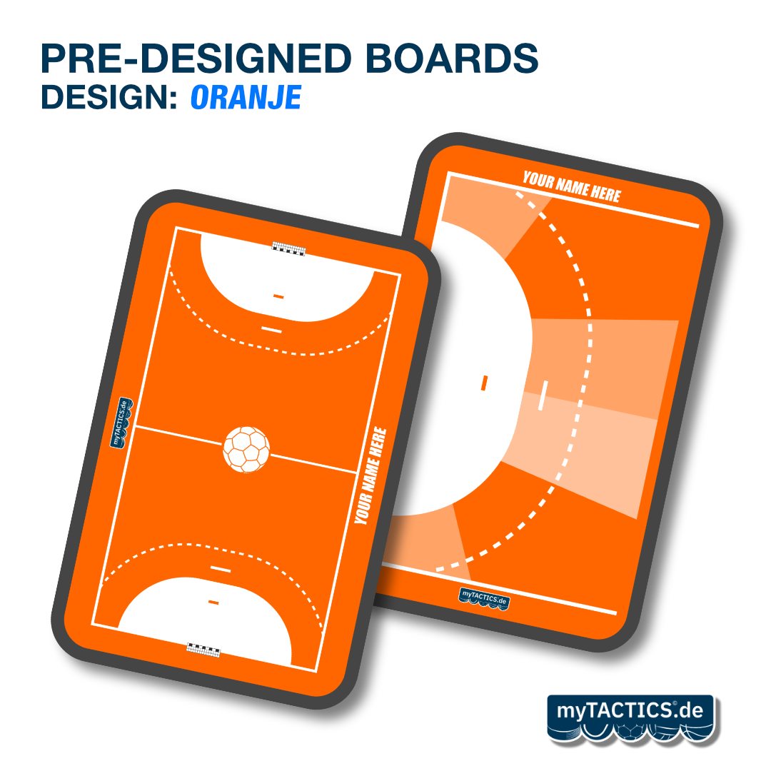 Pre-Designed Handball Coaching Board