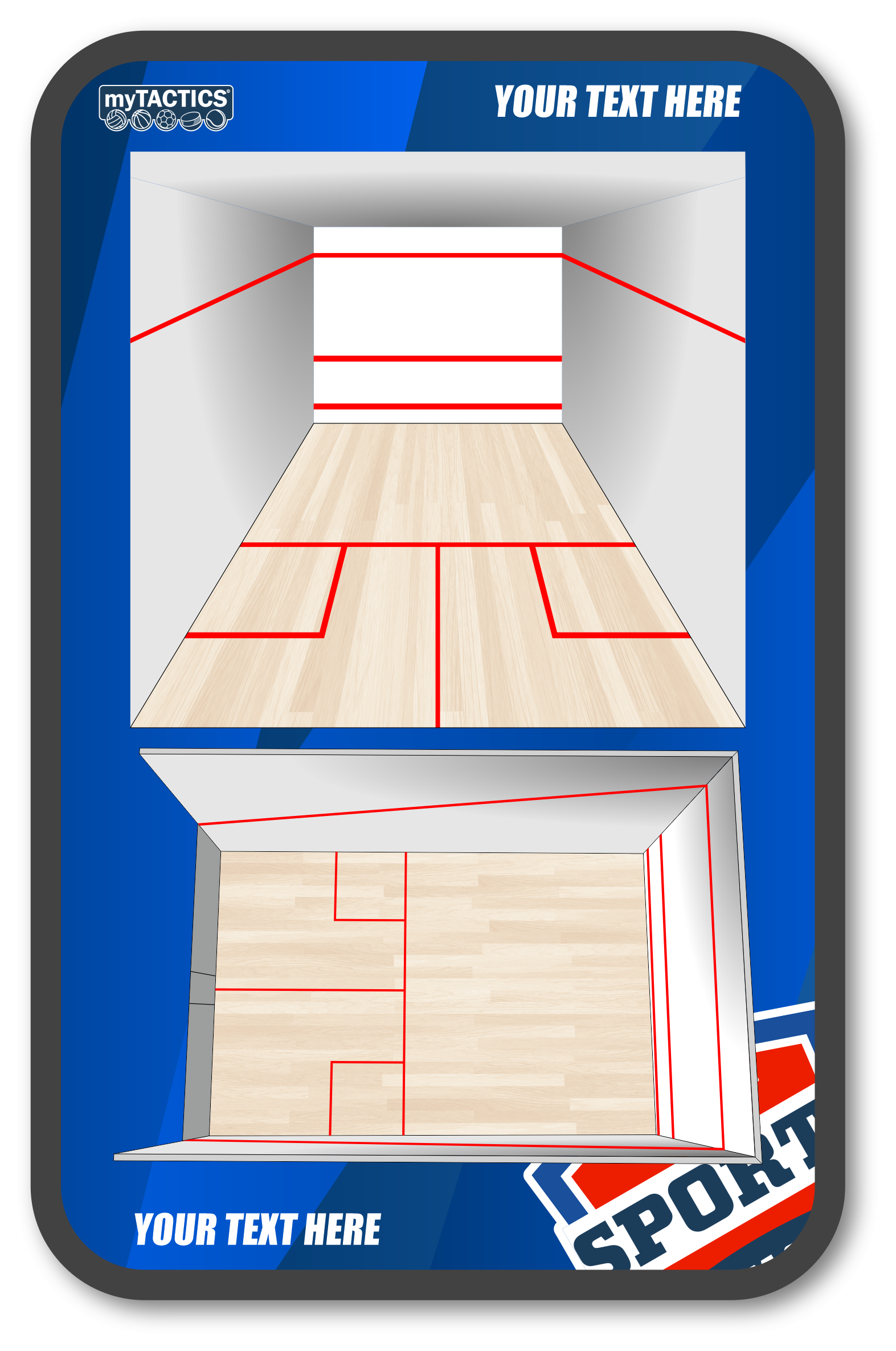 Tableau tactique squash