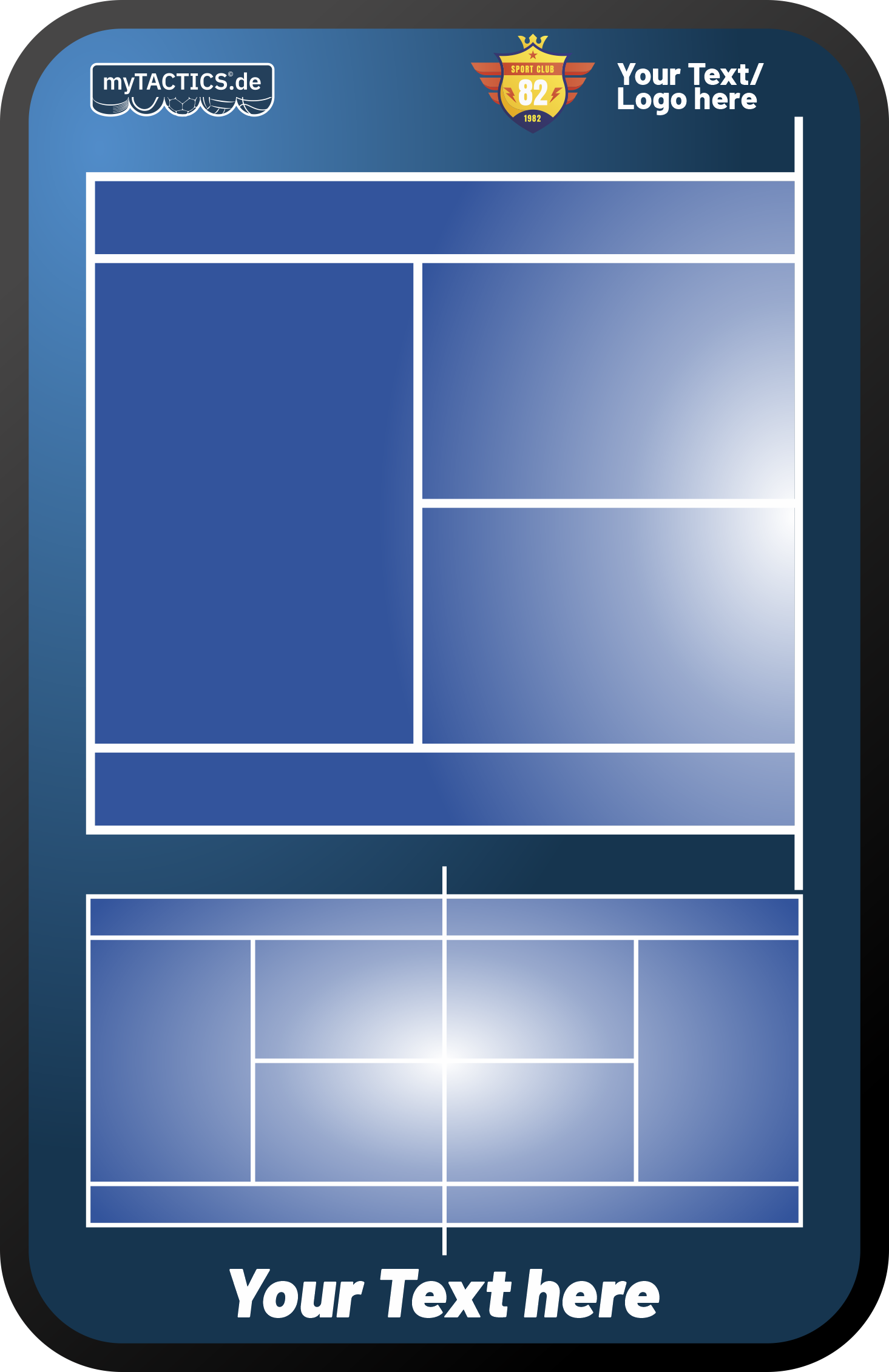 Tennis tactics board