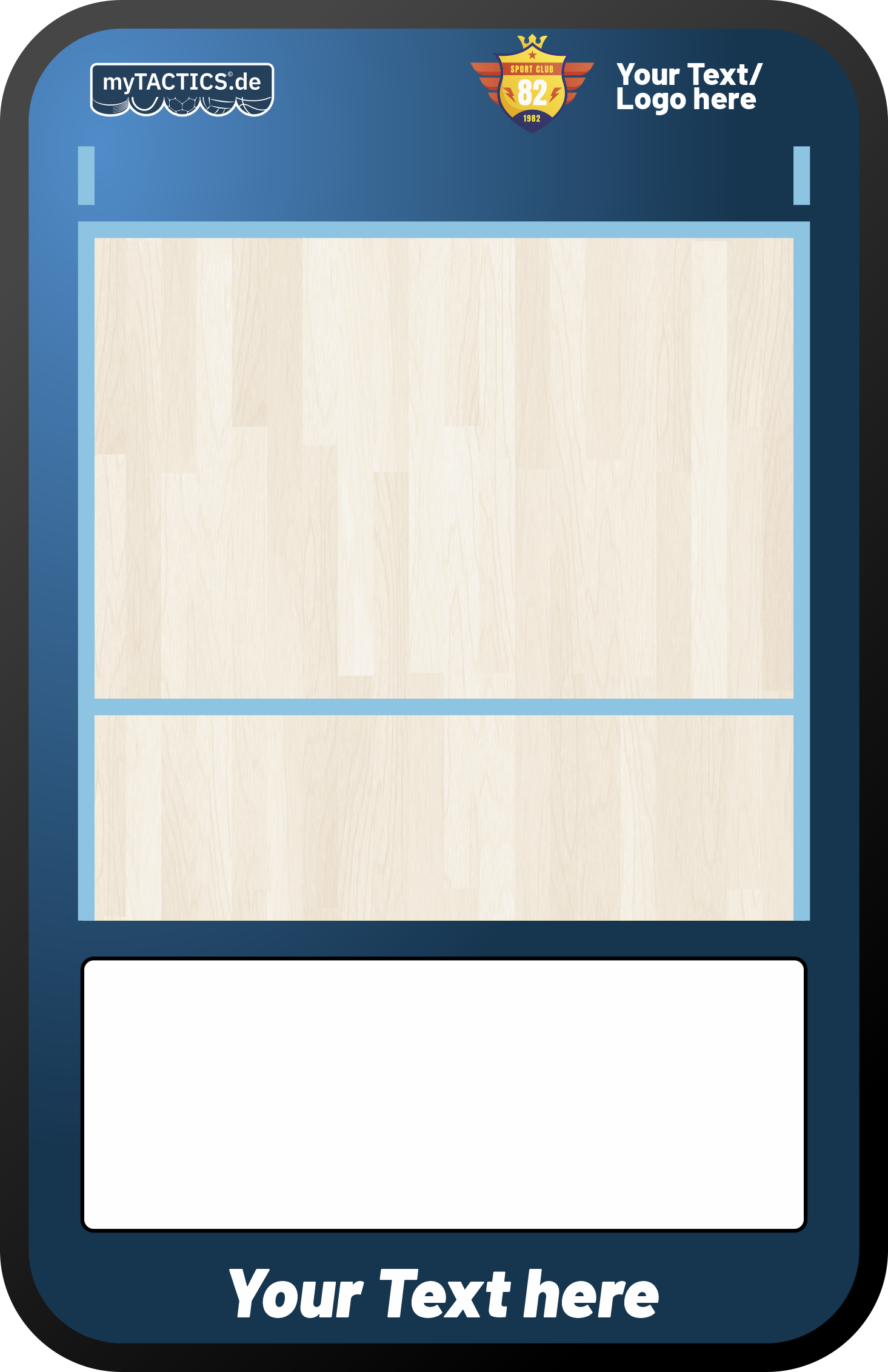 Volleyball tactics board