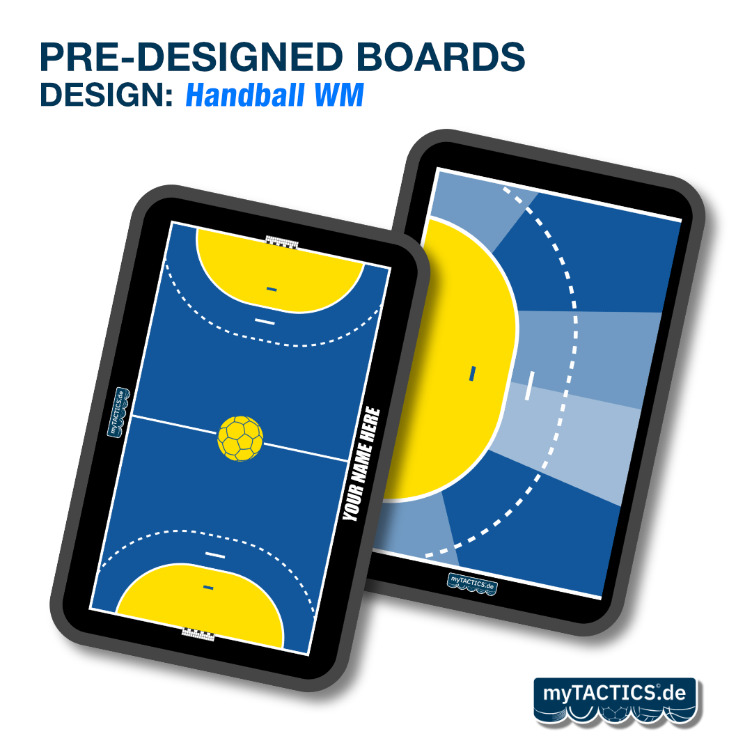 Pre-Designed Handball Coaching Board