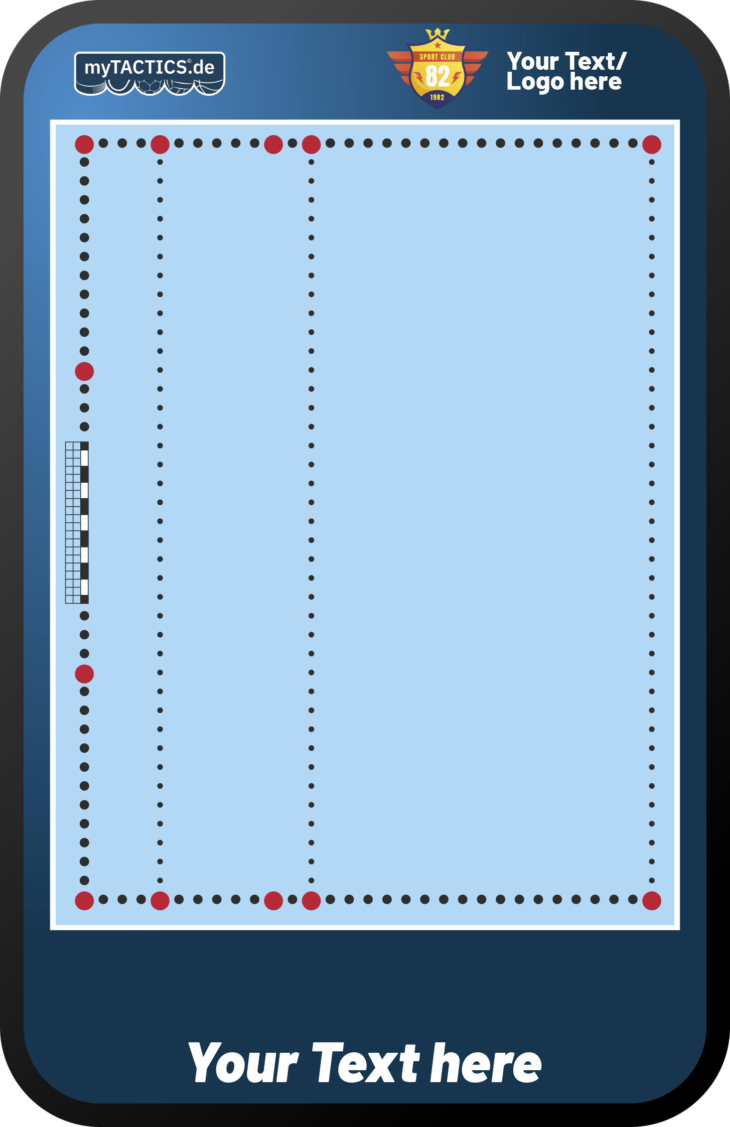 Water polo tactics board