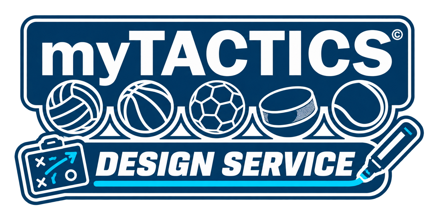 myTACTICS Design-Service Aufkleber mit Fußball-Icons